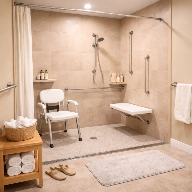 Elderly Shower Installation in Framingham, MA