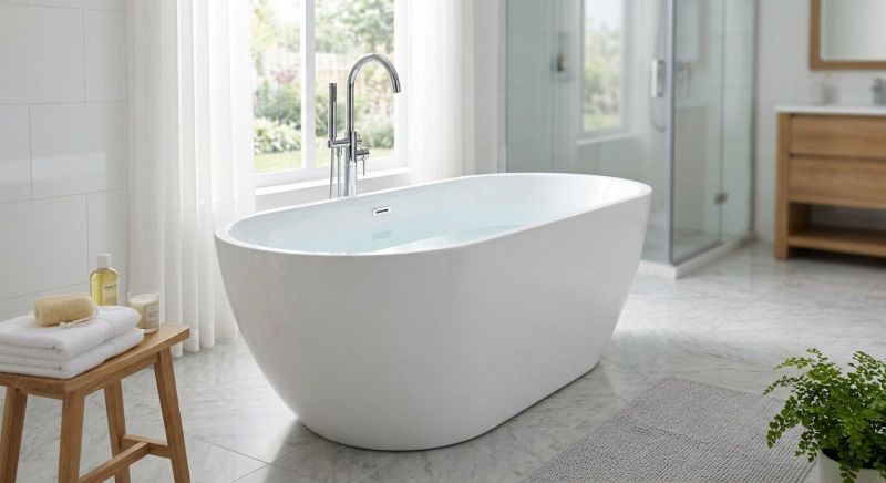 Freestanding Tub Installation in Portland, ME