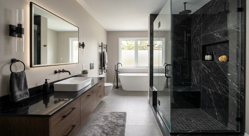 Granite Shower Installation in Framingham, MA