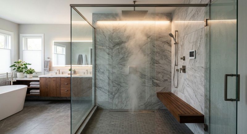 Granite Shower Installation in Norwalk, CT